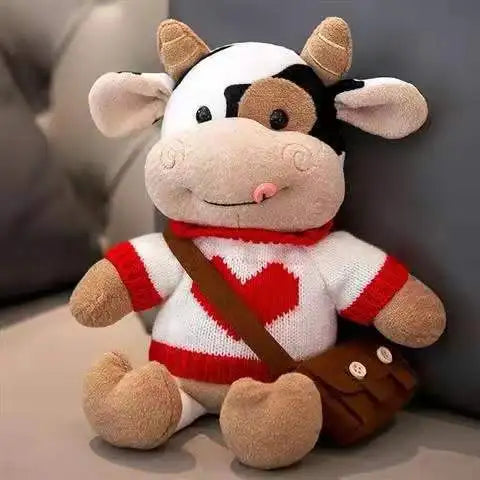 WoolyCow | Kuh mit Pulli Plüschtier