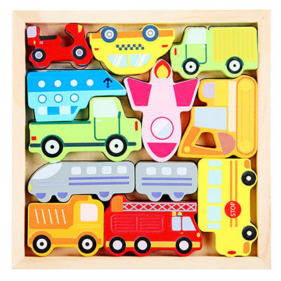 BrainyBuddies | Holzpuzzle Kinderspielzeug