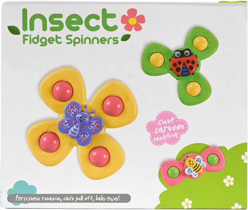 Saugnapf Spinner Spielzeug 3 Stück Baby Badespielzeug