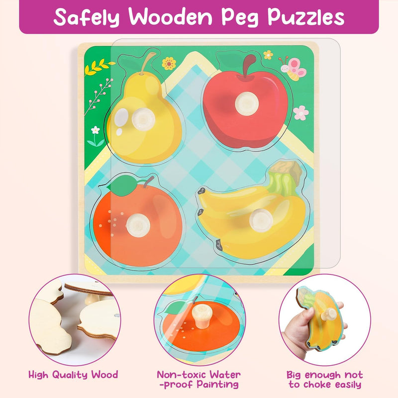 FruityFriends | Hölzerne Baby-Puzzles