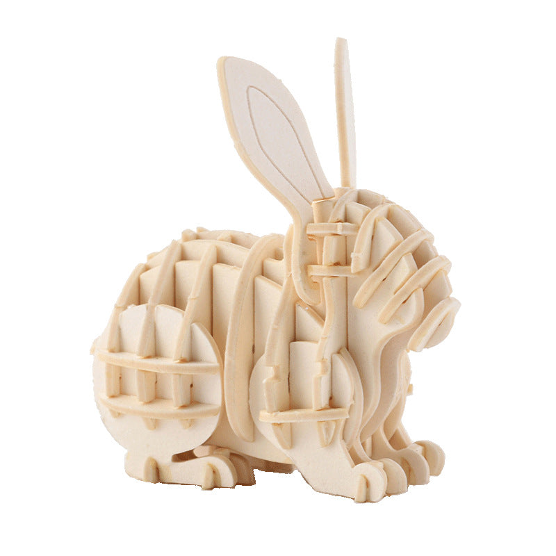 WoodlandTrio  | 3 Bündel 3d Holzpuzzle Tiere