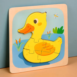 WaddleWonder | Montessori Holzpuzzle