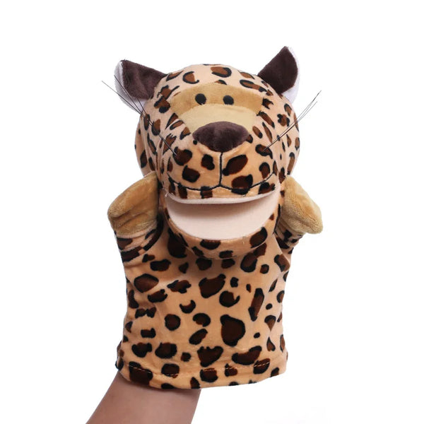 Leopard | Lehrreiches Tier-Handpuppenspielzeug für Kinder