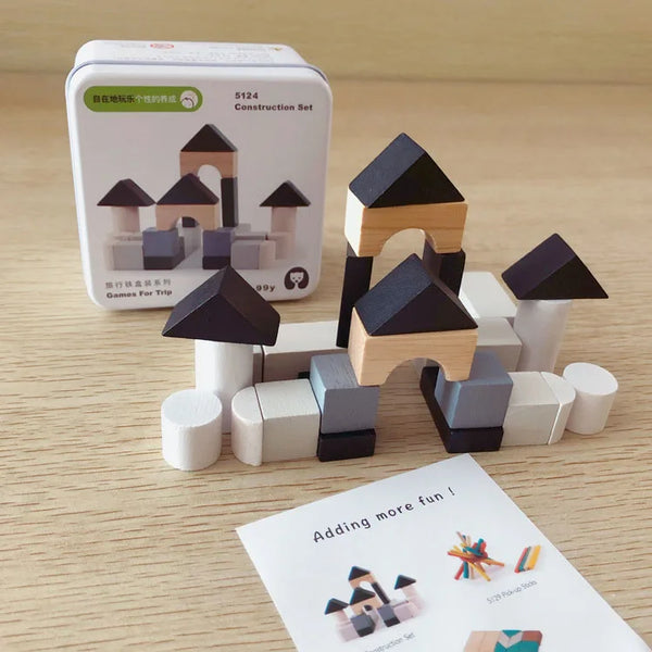 Bausteine | Lernspiel Holzpuzzle für Kinder