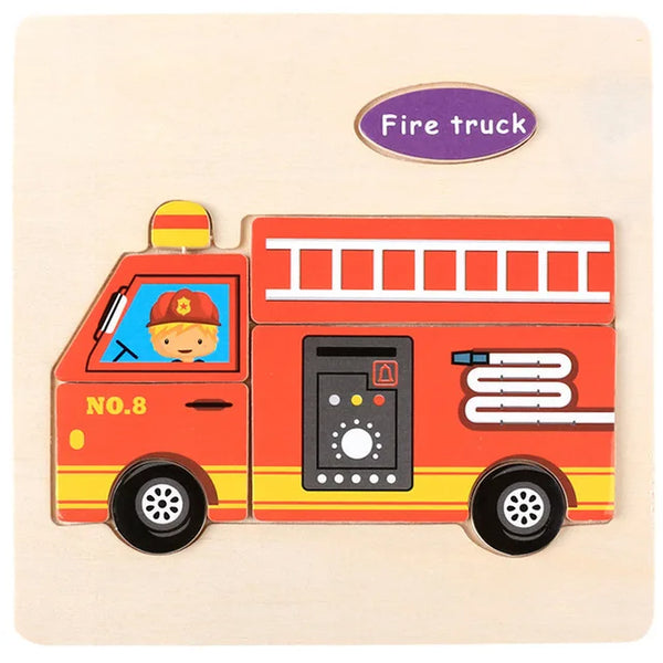 BlazingFireTruck | Skurrile Holzpuzzles