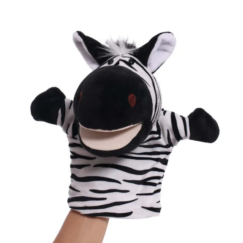 Zebra | Lehrreiches Tier-Handpuppenspielzeug für Kinder