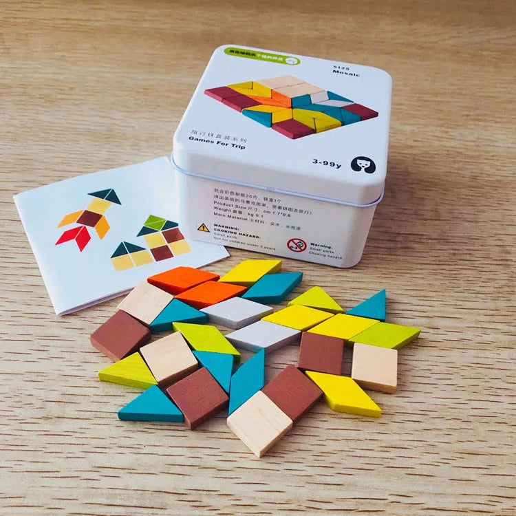 Lernspiel Stapelspiel Holzpuzzle für Kinder | Set aus 3