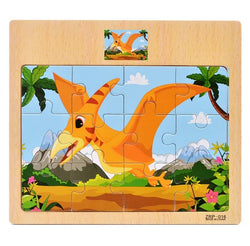 DinoMatch | Holz-Cartoon-Puzzle