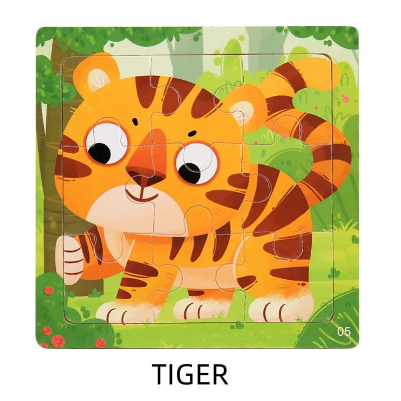 BabyTiger | Abenteuerliche Holzpuzzles