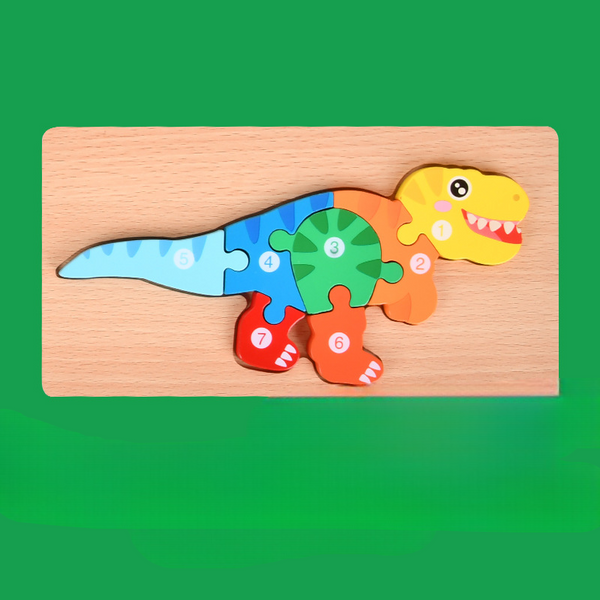 WoodlandDino | HölzernePuzzles für Kinder Spielzeug