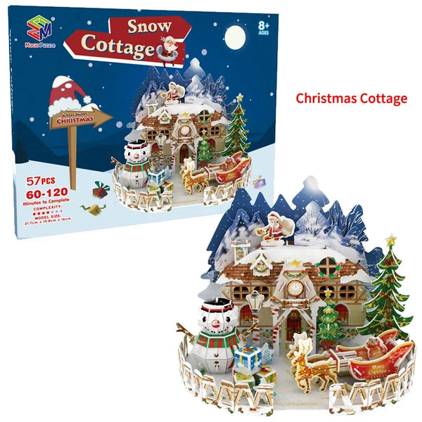 Weihnachts-Lernspielzeug-Puzzle | Set aus 2