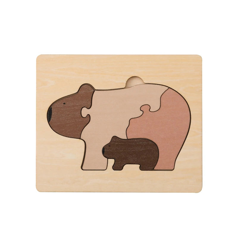 WombatWhimsy | Hölzerne Tiere Puzzle