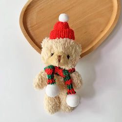 Weihnachtsbär Plüschpuppe | Niedlicher Tier-Teddy