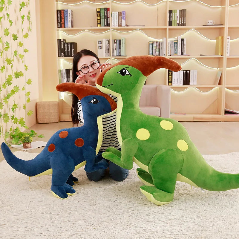 Stofftier Dinosaurier Plüsch Tier-Spielzeug für Kinder | Set aus 2