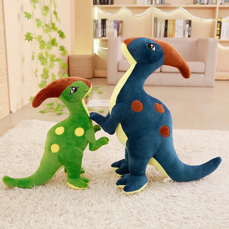 Stofftier Dinosaurier Plüsch Tier-Spielzeug für Kinder | Set aus 2