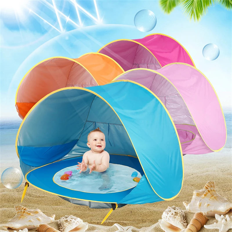 BeachBliss | 3 Bündel Baby Strandzelt Schatten