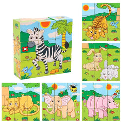 Wild & Wundervoll Holzbausteine-Puzzle für Kinder | 3er-Bundle