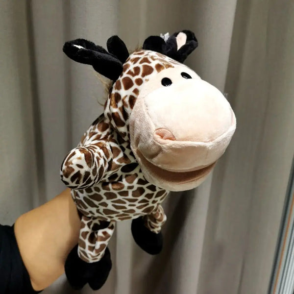 Lange Giraffe | Plüsch Tier Handpuppenspielzeug Für Kinder