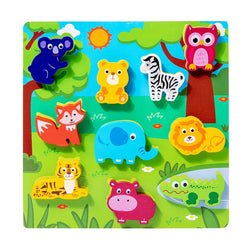 Zoo Tiere Früherziehung Puzzle für Kinder | Bundle von 3