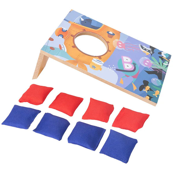 CartoonDive | 3 Bündel Hölzernes Cornhole Spiel Set