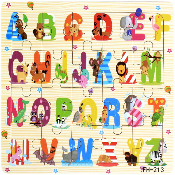 Lernspielzeug Cartoon-Baby-Tier-Puzzle | Set aus 2