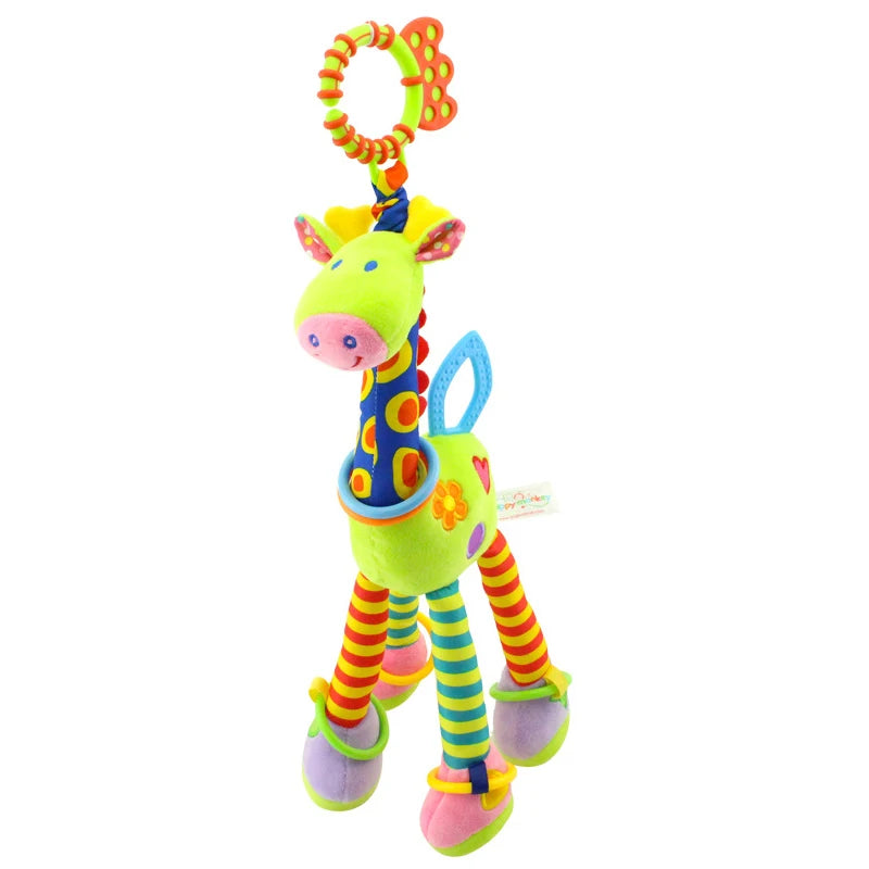 Babygiraffe | Plüsch-Sinnes-Rasselspielzeug für Babys