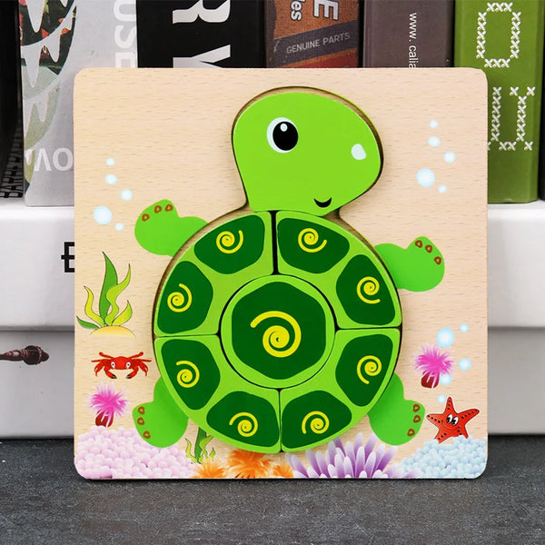 TurtleFun | Hölzerne Puzzles für Kinder