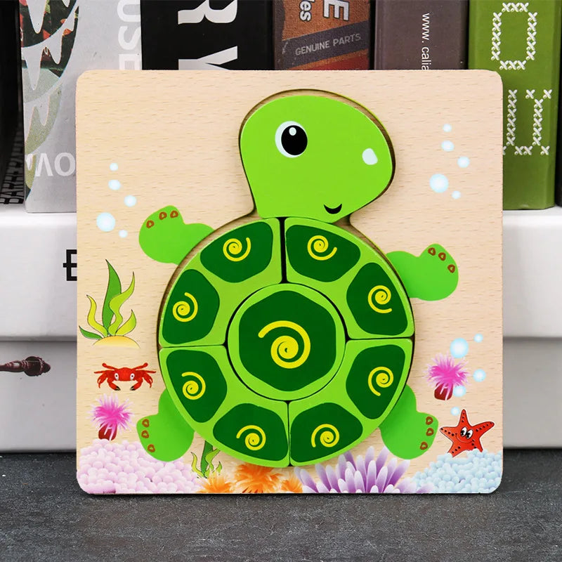 TurtleFun | Hölzerne Puzzles für Kinder