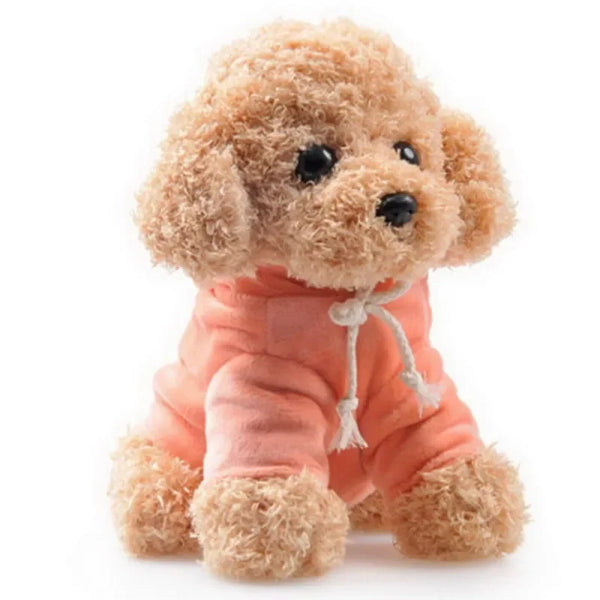 Verspielter Teddyhund mit Hoodie Plüschspielzeug für Kinder | 3er-Set