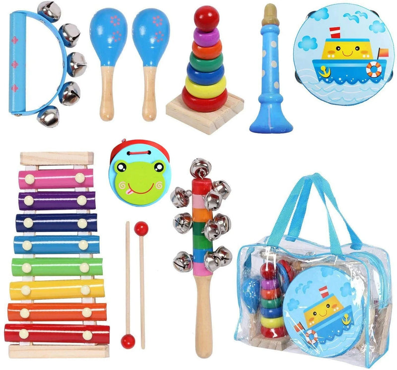 Bildende Holzmusikinstrumente für Kinder | Bundle aus 3