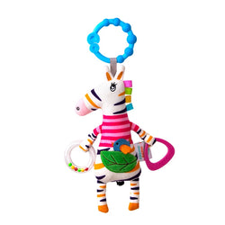 Zebra | Frühkindliches Lernspielzeug mit musikalischem Rassel für Kinder