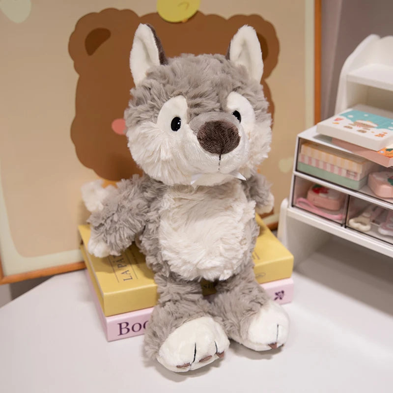 Zibetkatze & Pooh Wolf Plüschtiere für Kinder | 2er-Pack