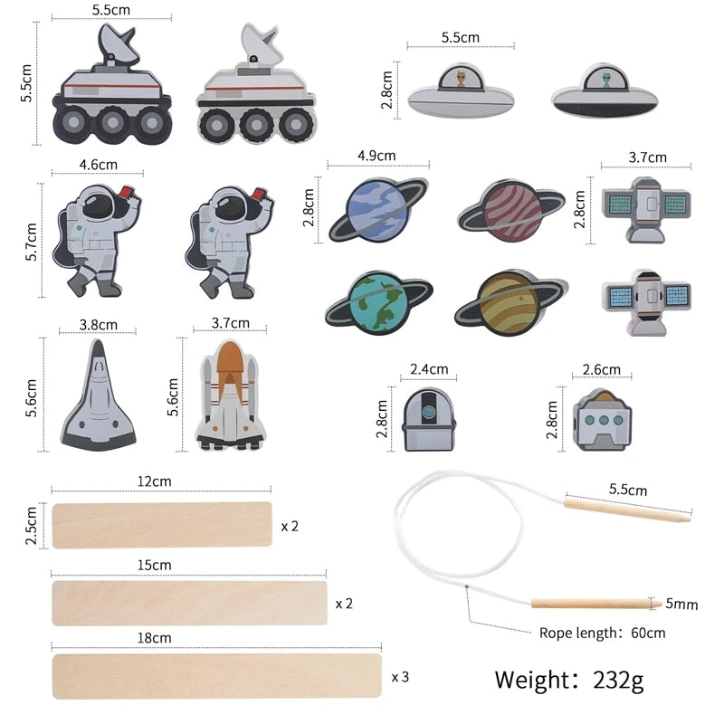 AstroWood | Astronautenspielzeug
