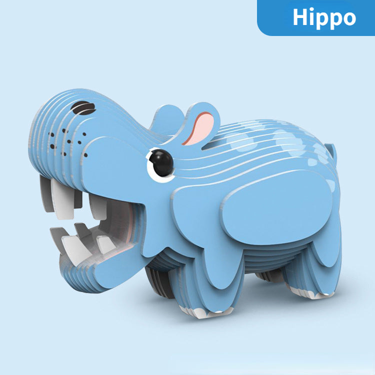 BabyHippo | 3D-Tier-Rätsel