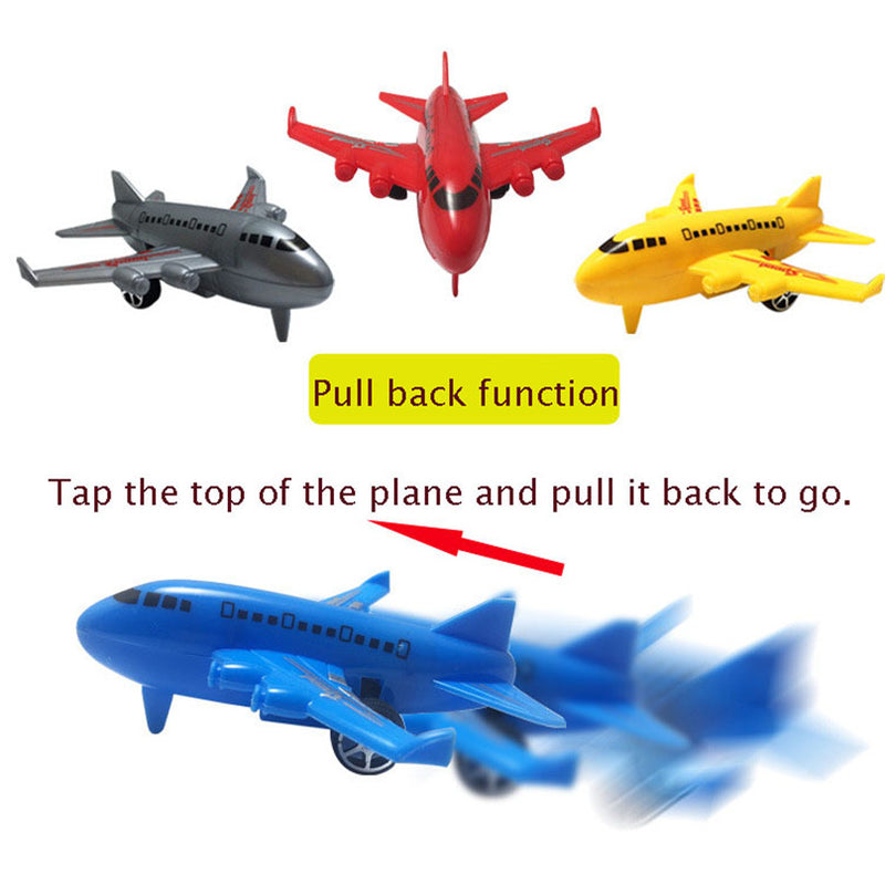 MiniSquad | Buntes Pull-Back-Flugzeug