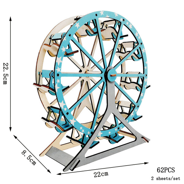 WonderWheel | Holz 3D-Puzzle DIY Baukasten