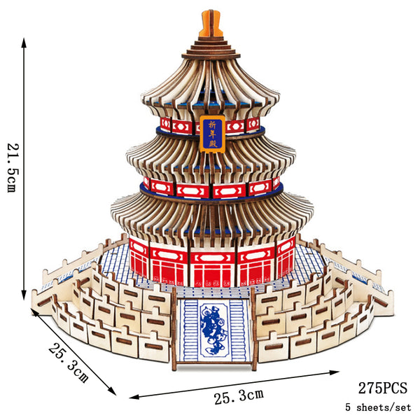 HeavenBuilder | Holz 3D-Puzzle DIY Baukasten