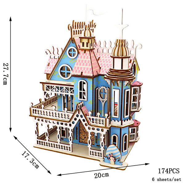 TowerQuest | Holz 3D-Puzzle DIY Baukasten