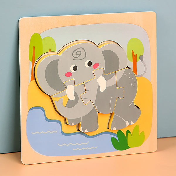 TruffleShuffle | 3D-Holzpuzzle Elefant