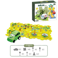 DinoMaze | Puzzle Rennfahrer Dinosaurier Set