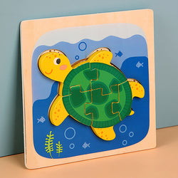 TurtleTrails | 3D-Schildkrötenpuzzle aus Holz