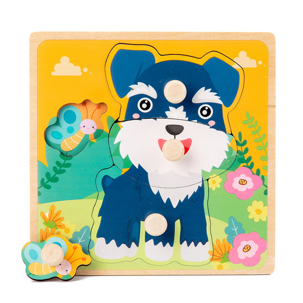 PawPuzzlers | Hölzerne Baby-Puzzles