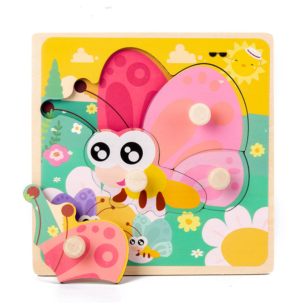 ButterflyBliss | Hölzerne Baby-Puzzles