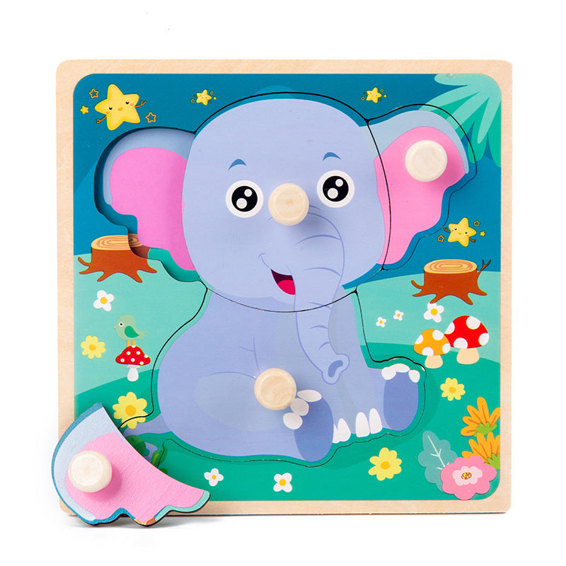 EllieFun | Hölzerne Baby-Puzzles