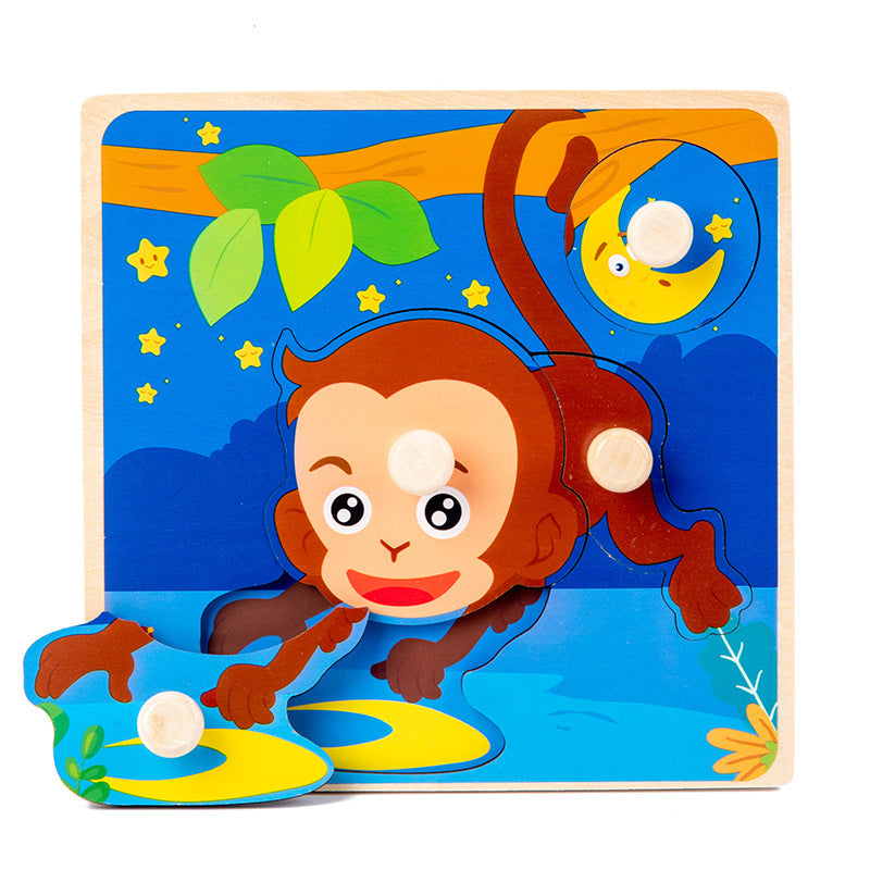 CuriousCritters | Hölzerne Baby-Puzzles