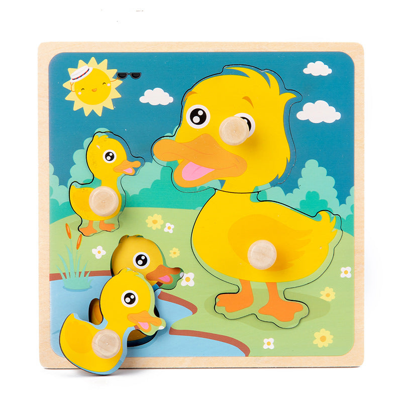 DuckyDelight | Hölzerne Baby-Puzzles