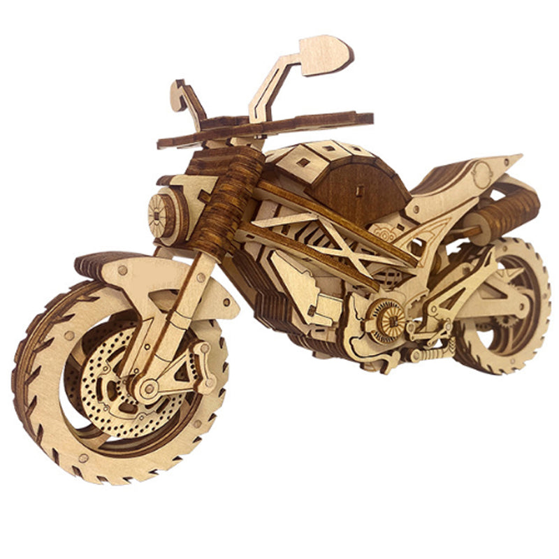 WoodWheel | 3D-Motorrad-Puzzle aus Holz