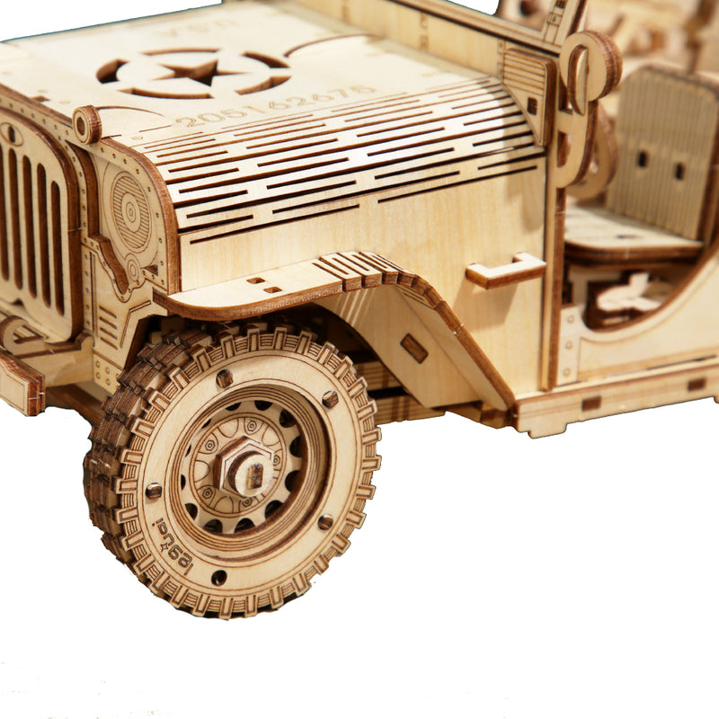 JeepBuilders | 3d Holz Jeep Gebäude Puzzle