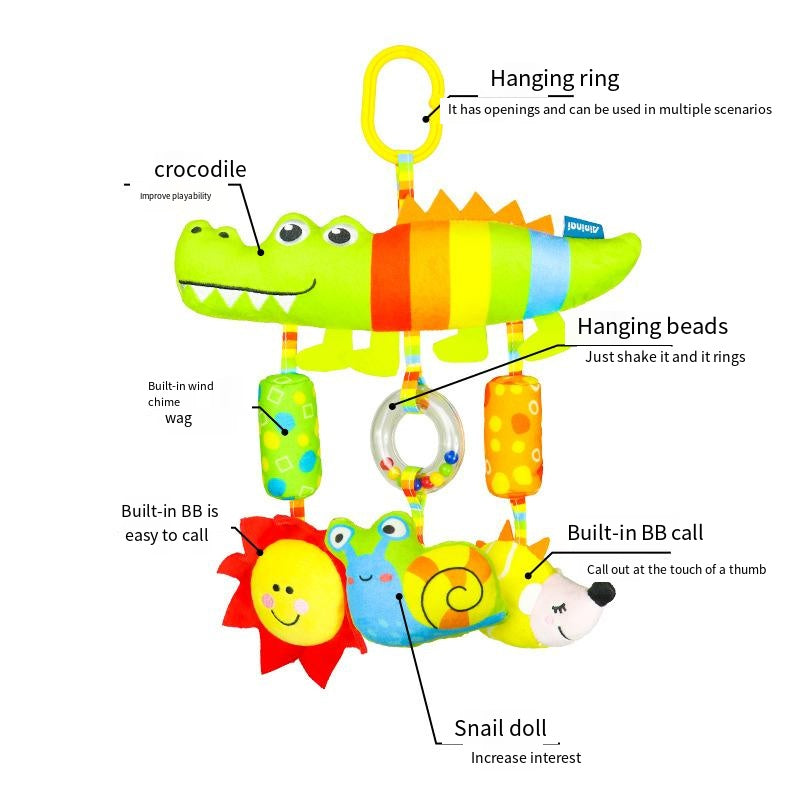 CribChimes | Regenbogen-Kinderwagen-Hängespielzeug