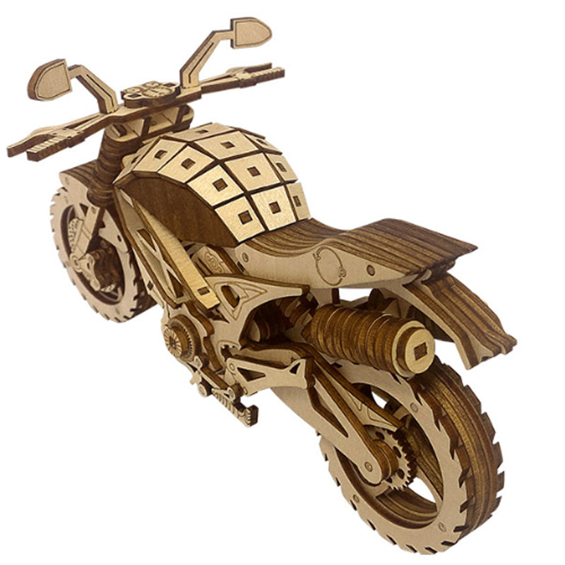 WoodWheel | 3D-Motorrad-Puzzle aus Holz